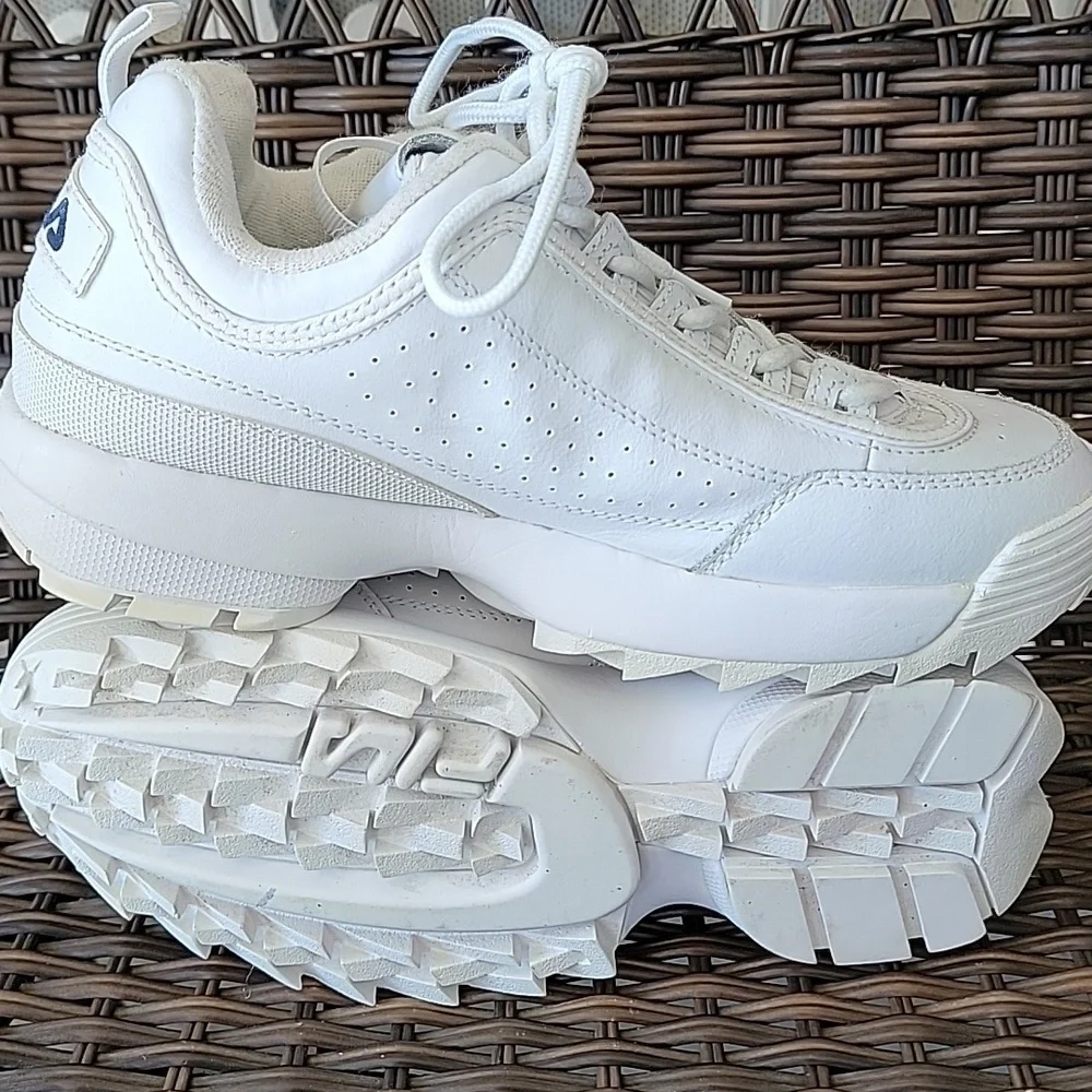 Fila Disruptor-II-XL Sneakers White/White/Fila Navy used good Condition